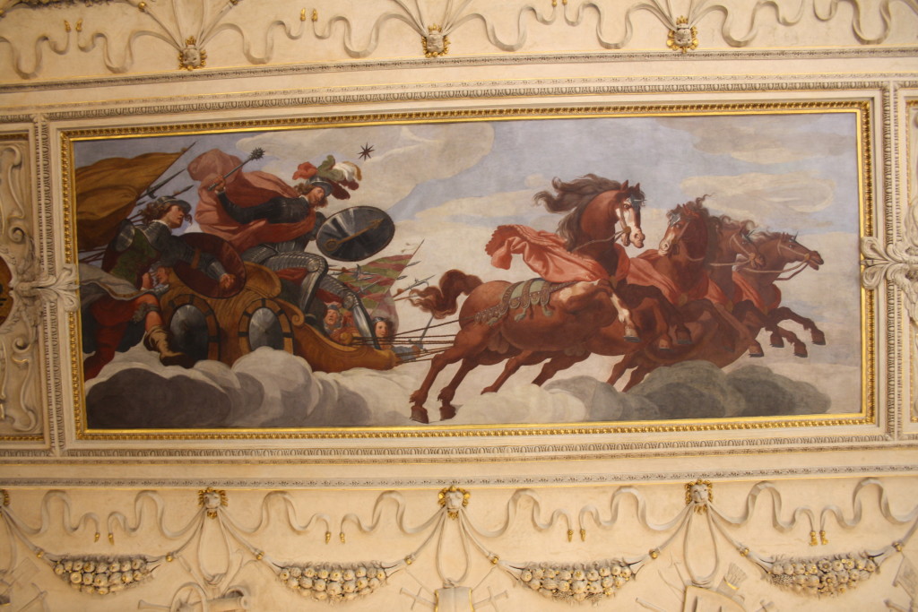 Albrecht z Valdštejna - nástropní malba ve Valdštejnském paláci